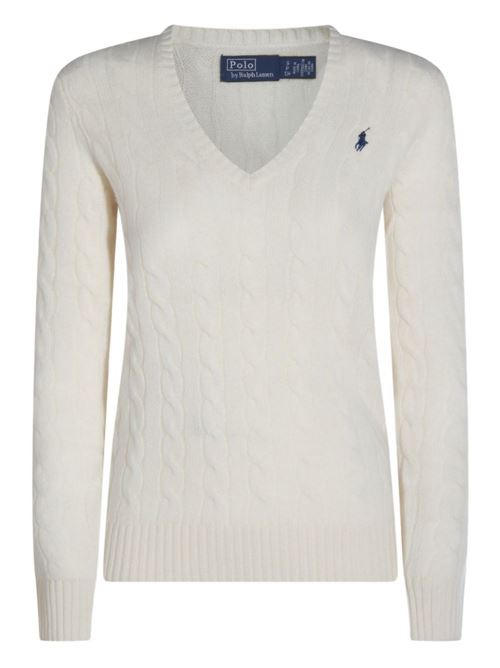 maglione donna scollo a v POLO RALPH LAUREN | 211971866001